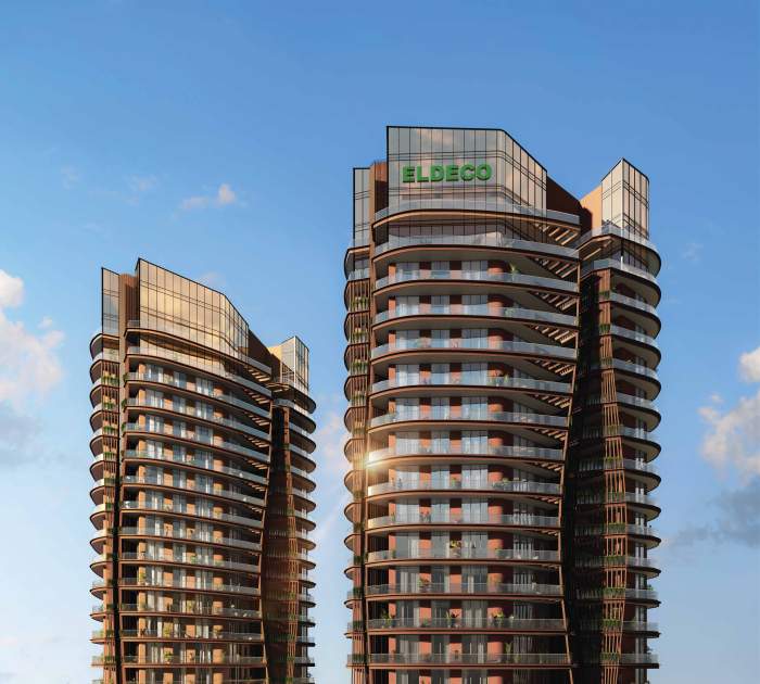 Eldeco Terra & Sol tower aerial view
